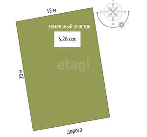 Дом 26м², 2-этажный, участок 3 сот.