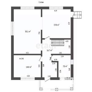 Дом 190м², 2-этажный, участок 7 сот.