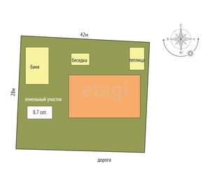 Дом 270м², 2-этажный, участок 9 сот.