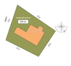 Дом 167м², 1-этажный, участок 8 сот.