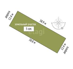 Дом 30м², 2-этажный, участок 5 сот.