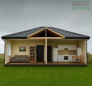 Дом 95м², 1-этажный, участок 6 сот.