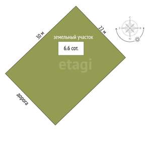 Дом 170м², 1-этажный, участок 7 сот.