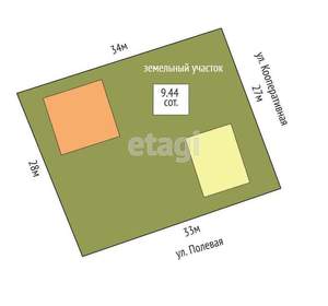 Дом 360м², 3-этажный, участок 9 сот.