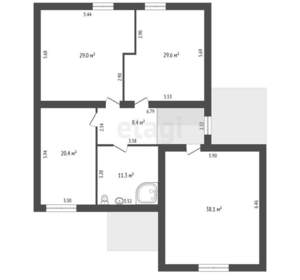 Дом 288м², 2-этажный, участок 11 сот.