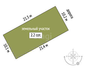 Дом 110м², 2-этажный, участок 2 сот.