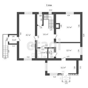 Дом 199м², 2-этажный, участок 11 сот.