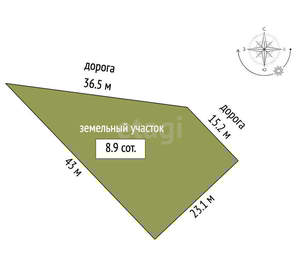 Дом 358м², 2-этажный, участок 9 сот.