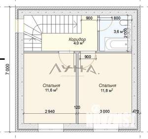 Дом 96м², 2-этажный, участок 6 сот.