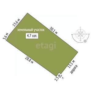 Дом 25м², 1-этажный, участок 5 сот.