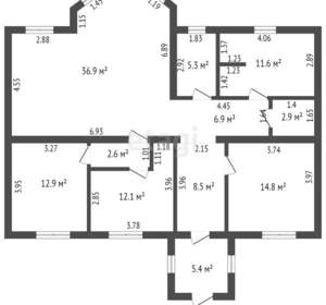 Дом 121м², 1-этажный, участок 10 сот.