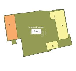 Дом 48м², 1-этажный, участок 4 сот.