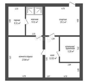 Дом 170м², 1-этажный, участок 7 сот.  