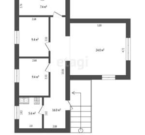 Дом 76м², 2-этажный, участок 5 сот.  