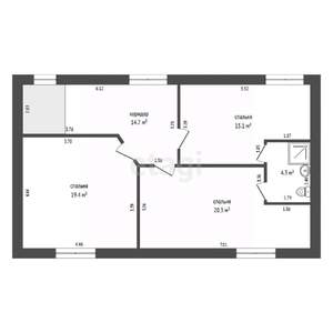 Таунхаус 150м², 2-этажный, участок 4 сот.  