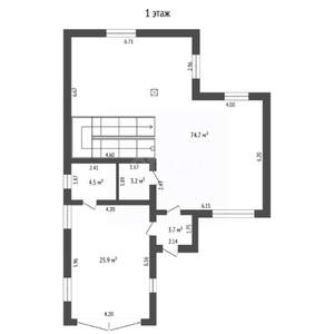 Дом 246м², 2-этажный, участок 8 сот.  