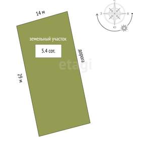 Дом 72м², 2-этажный, участок 4 сот.  