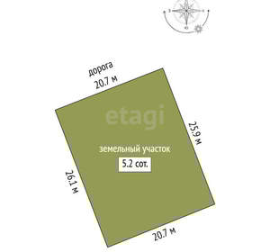 Дом 55м², 2-этажный, участок 5 сот.  