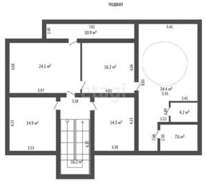 Дом 237м², 2-этажный, участок 12 сот.  