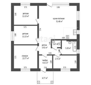 Дом 170м², 1-этажный, участок 7 сот.  