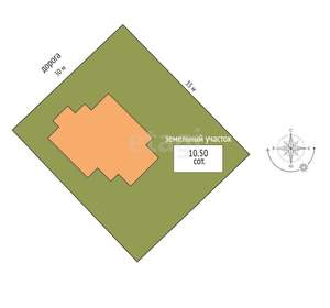 Дом 294м², 2-этажный, участок 11 сот.  