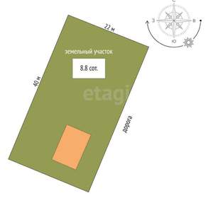 Дом 130м², 2-этажный, участок 9 сот.  