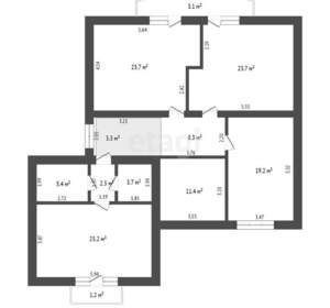 Дом 277м², 2-этажный, участок 1009 сот.  