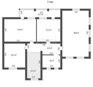 Дом 237м², 2-этажный, участок 12 сот.  