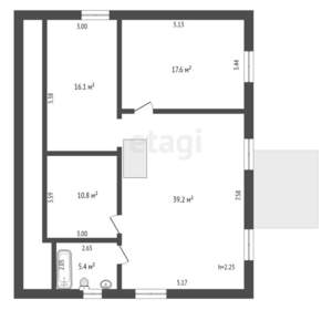 Дом 189м², 2-этажный, участок 9 сот.  