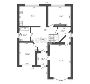 Дом 241м², 2-этажный, участок 8 сот.  