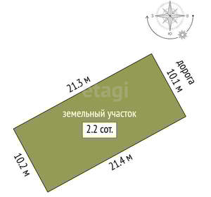Дом 144м², 2-этажный, участок 2 сот.  