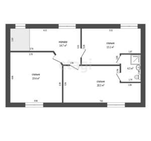 Дом 150м², 2-этажный, участок 4 сот.  