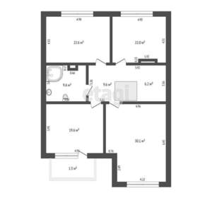 Дом 241м², 2-этажный, участок 8 сот.  