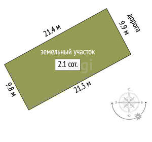 Дом 110м², 2-этажный, участок 2 сот.  