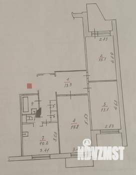 3-к квартира, на длительный срок, 75м2, 15/16 этаж