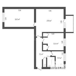 3-к квартира, на длительный срок, 72м2, 8/10 этаж