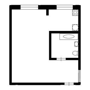 1-к квартира, на длительный срок, 22м2, 1/5 этаж