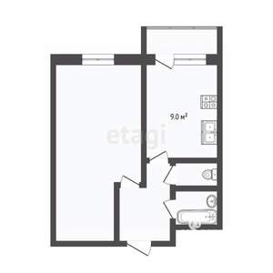 1-к квартира, на длительный срок, 40м2, 14/17 этаж