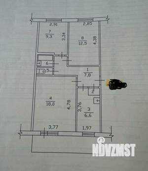 3-к квартира, на длительный срок, 58м2, 5/5 этаж
