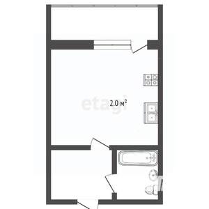 Студия квартира, на длительный срок, 33м2, 18/25 этаж