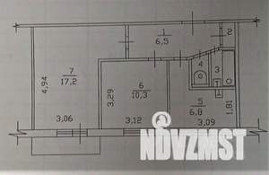 2-к квартира, вторичка, 44м2, 7/9 этаж