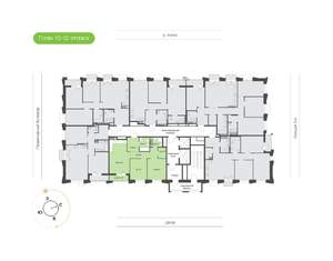 2-к квартира, вторичка, 67м2, 11/16 этаж