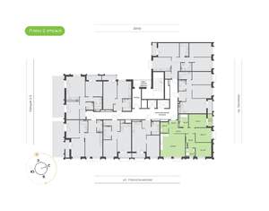 3-к квартира, вторичка, 90м2, 2/16 этаж