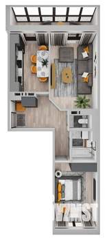 2-к квартира, строящийся дом, 57м2, 9/11 этаж