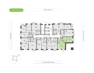 1-к квартира, вторичка, 47м2, 4/21 этаж