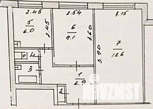 2-к квартира, вторичка, 44м2, 7/9 этаж