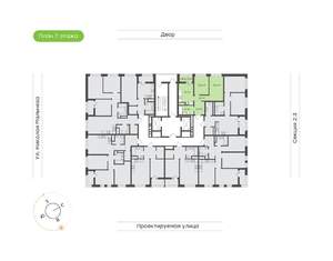 2-к квартира, вторичка, 49м2, 7/20 этаж