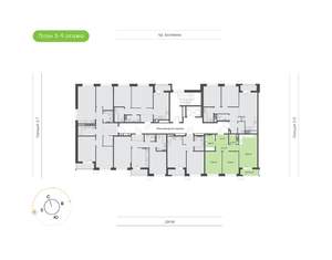 2-к квартира, вторичка, 60м2, 4/9 этаж