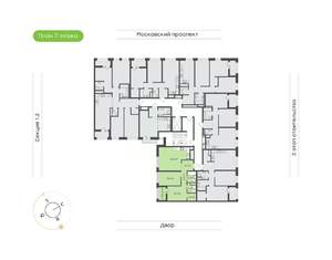 2-к квартира, вторичка, 66м2, 7/9 этаж