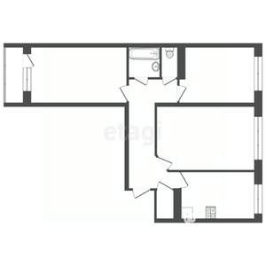 3-к квартира, вторичка, 66м2, 5/7 этаж